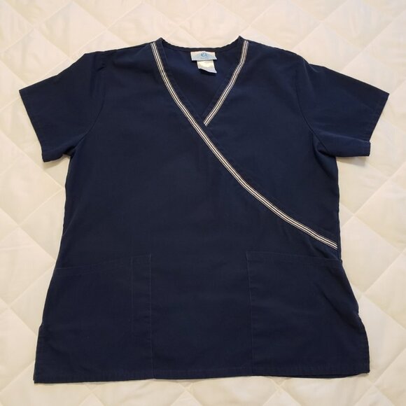 SB Scrubs Tops - SB Scrub Top Small- Navy Blue